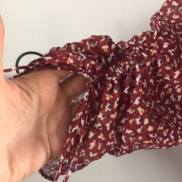 EUC Madewell Textured Micro Floral Printed Lined Sleeves Size 2 Mini Dress - Picture 8 of 16